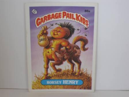 086a Horsey HENRY 1986 Topps Garbage Pail Kids Card